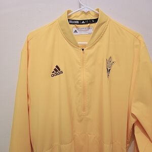 Adidas Yellow Pullover Jacket